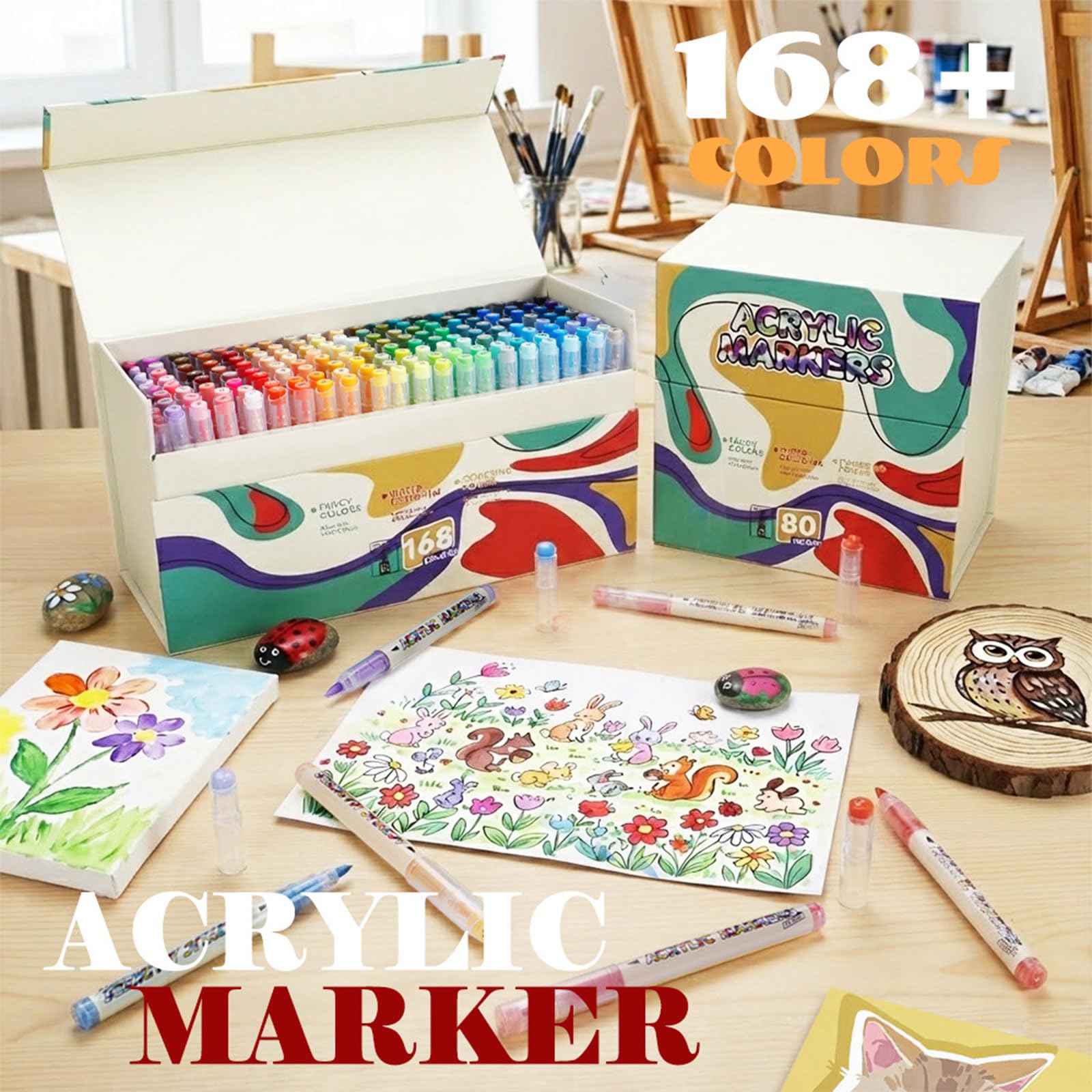 Tragbarer flüssiger Acrylstift, Mehrzweck-Stift für Studenten, Kunst, Journaling auf verschiedenen Oberflächen, wasserdichte Acrylfarbstifte