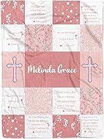 Vista 19 de MDPrints - Mantas de bebé personalizadas de princesa para niñas, mantas de bebé personalizadas con nombre, forro polar de felpa Minky (princesa rosa)