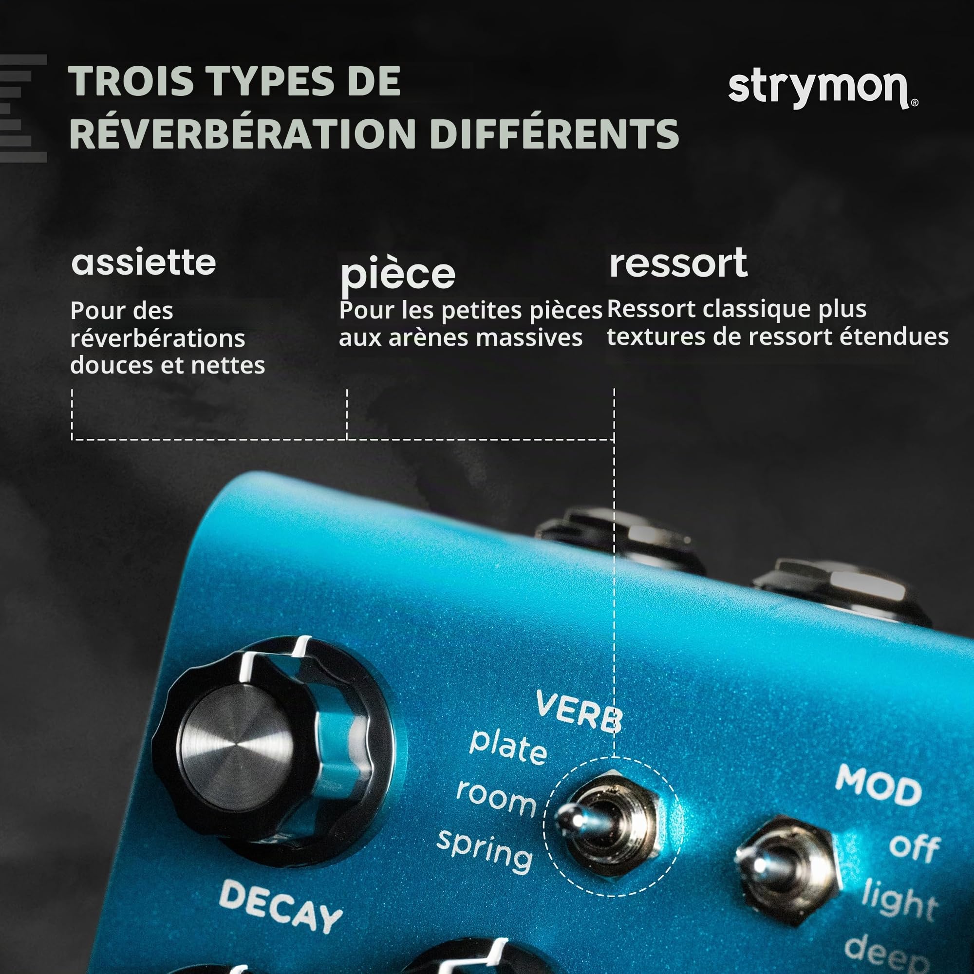 Strymon Blue Sky V2 Reverberator Reverberator Pédale d'effet pour guitare
