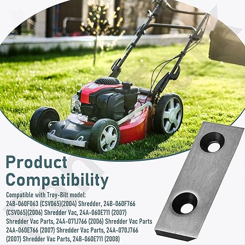 Miniatura 6 de 781-0490 742-0571 981-0490 Kit de cuchillas trituradoras compatible con MTD Troy-Bilt Craftsman 981-0490 781-0490 942-0571 742-0571