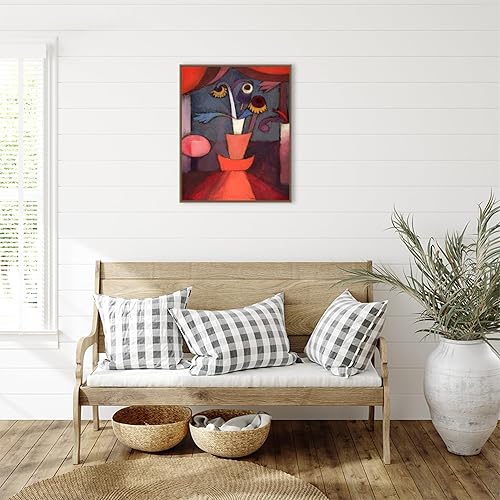 Miniatura 5 de Amanti Art Lienzo enmarcado para pared, 28 x 23 pulgadas, flor de otoño de 1922 por Paul Klee, lienzo enmarcado para pared, obras de arte