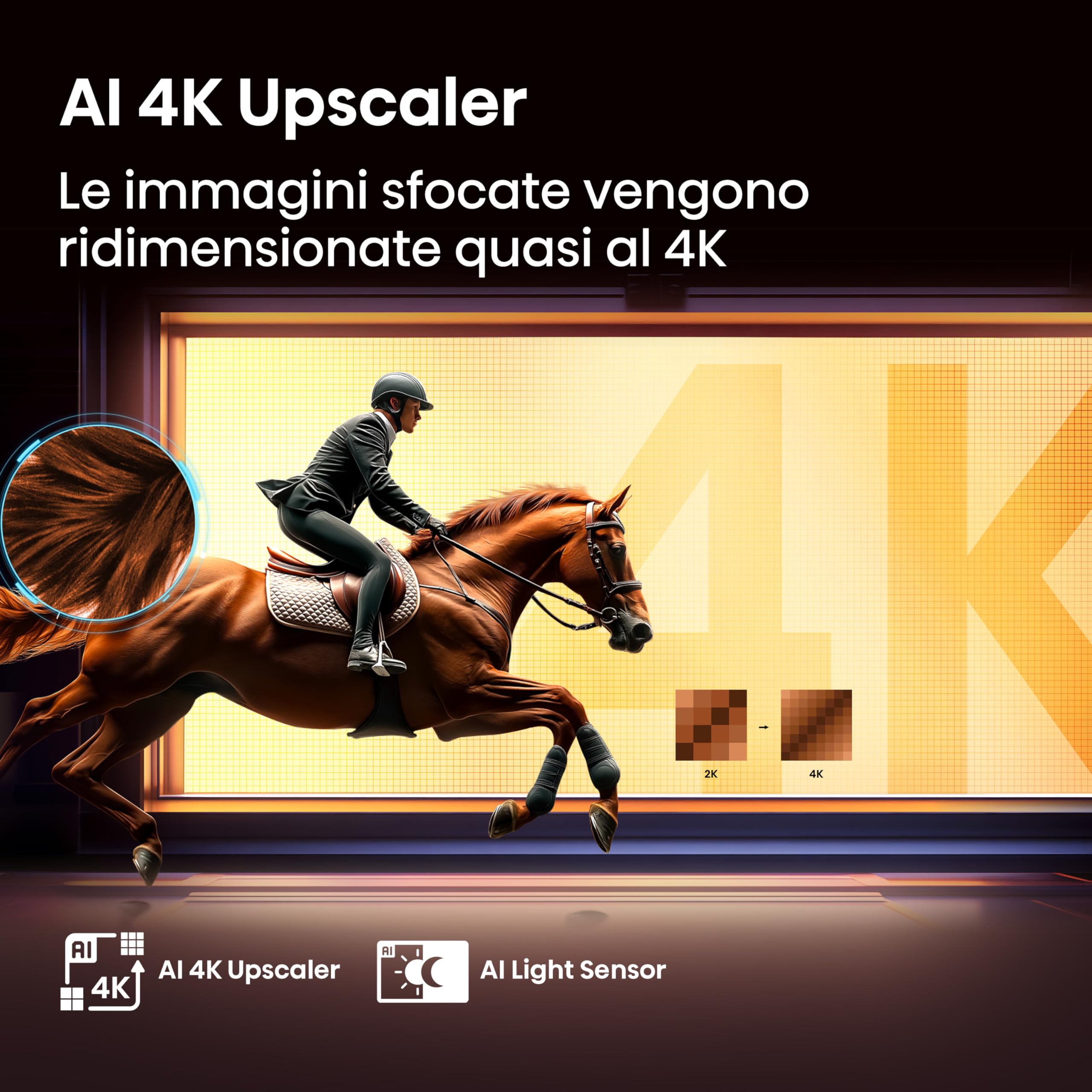 Hisense 55 cali Smart TV 4K Ultra HD 55E63QT VIDAA U8 Dolby Vision HDR10 Game Mode Plus Alexa