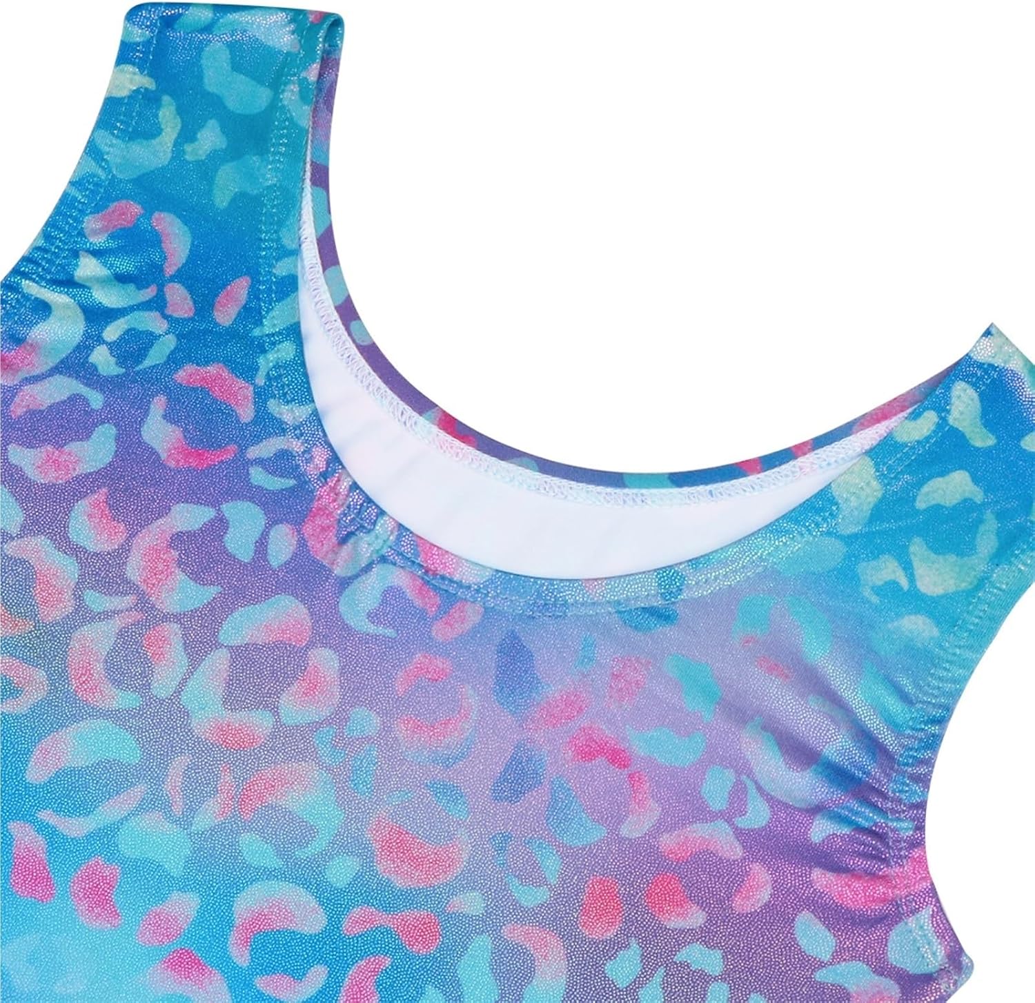 Gymnastics Wear Digital Print Girl's Vest Body Suit Sports Practice Test Clothes