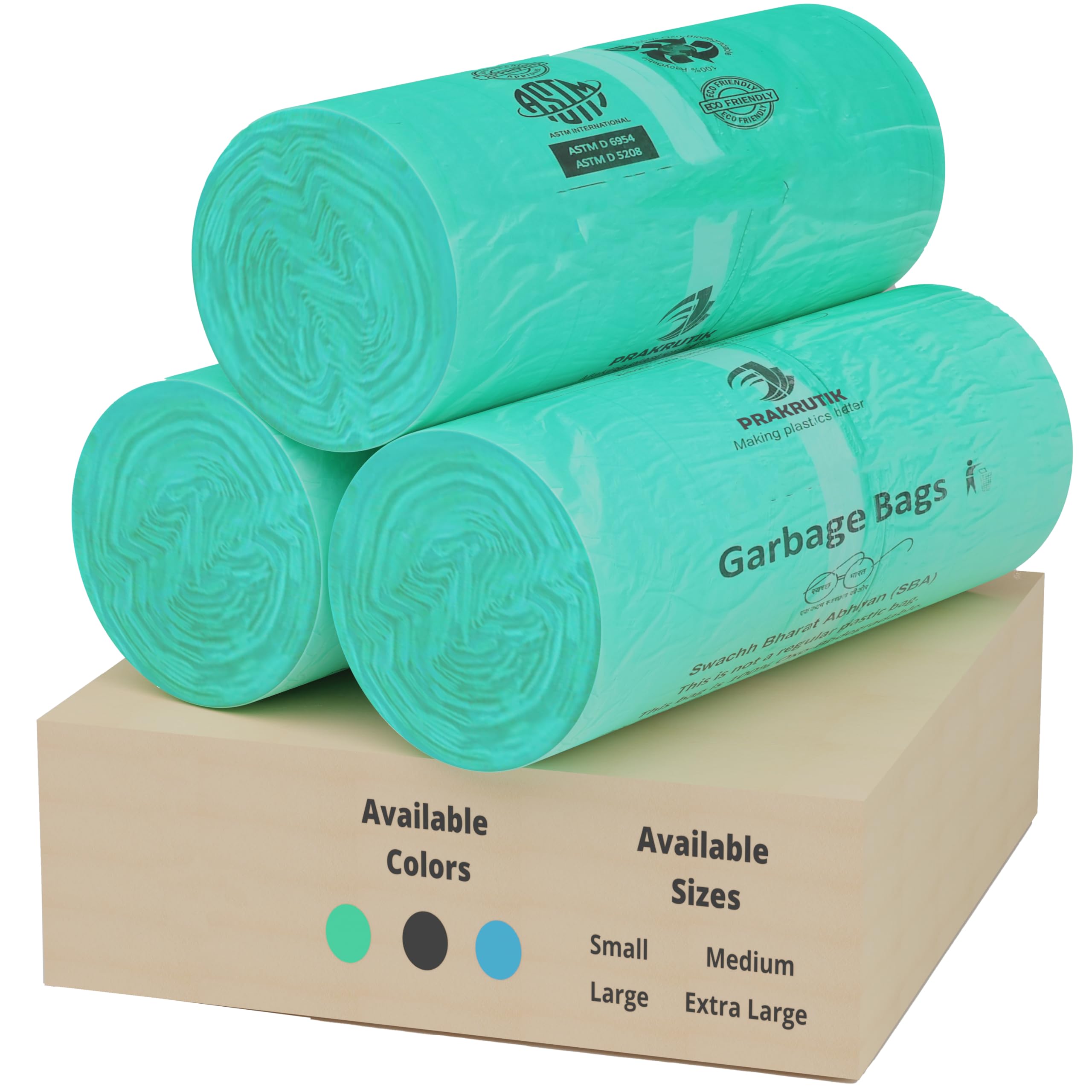 PRAKRUTIK Garbage Bags For Kitchen,Office,Home. (Small (90 Piece Bags), Green), Plastic (B08YZ6RSJ5) Amazon Price History, Amazon Price Tracker