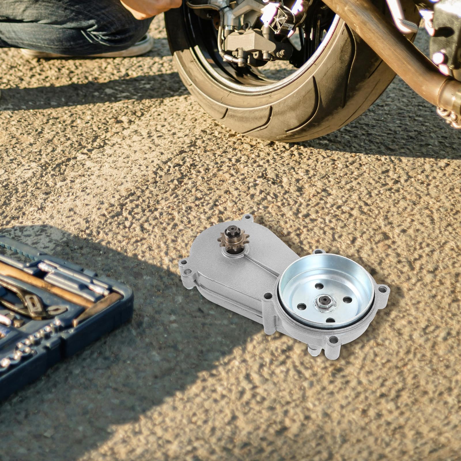 Yardwe Caja Reductora de Engranajes para Motocicleta Mini 4749cc t8F-11t Transmisión de Dos Tiempos Piñón de Cadena 11 Dientes Accesorio de Repuesto para Motos Todoterreno