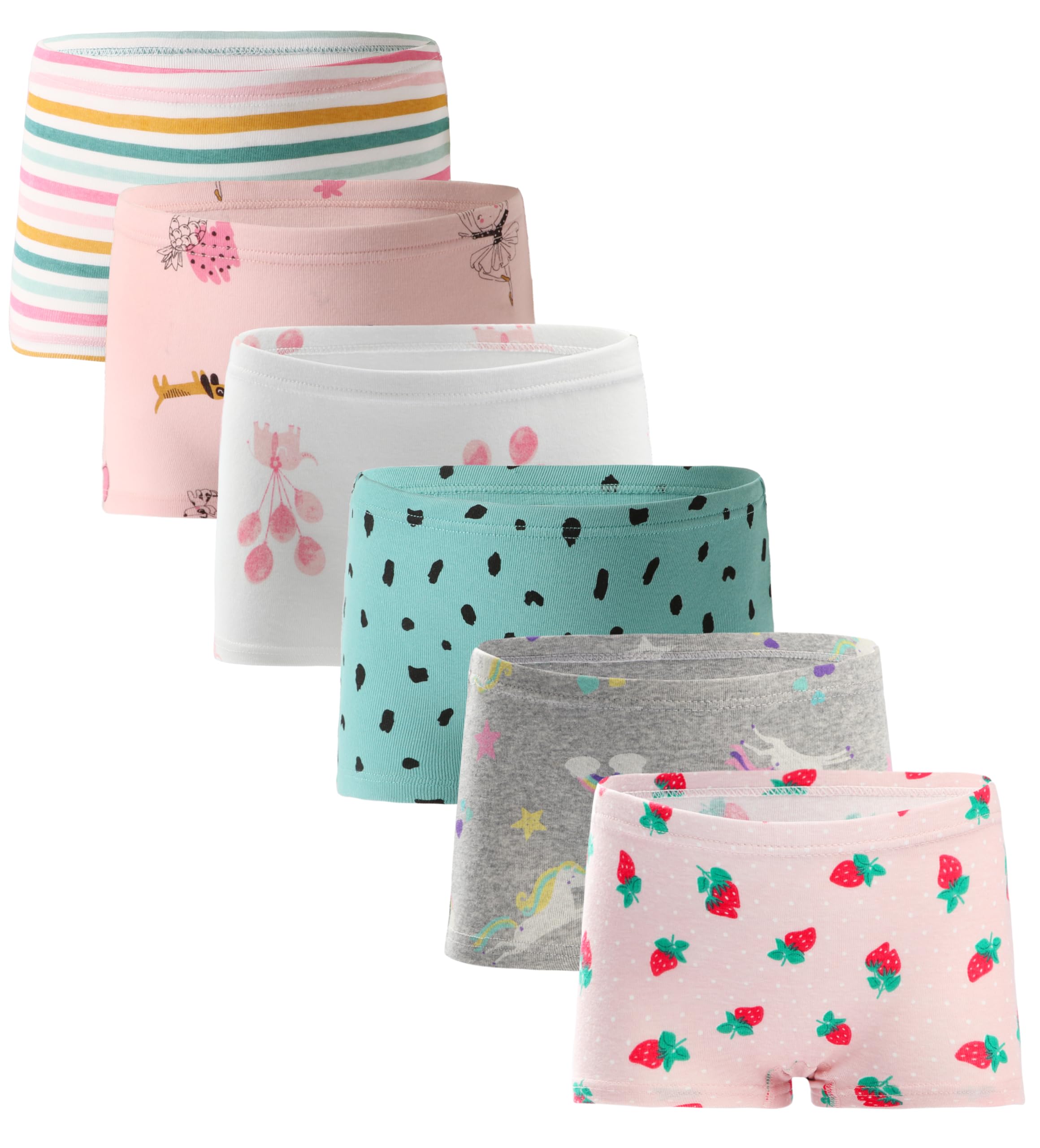 Boboking Soft Cotton Girls' Panties Boyshort Little Girls' Underwear Toddler Undies