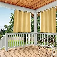 Vista 30 de Exclusive Home Curtains - Cortinas con ojales para interior y exterior, 2 paneles de cortina