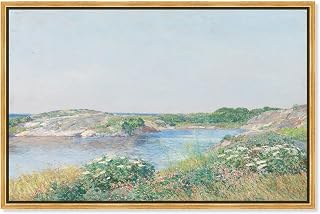 Art Remedy Classic Landscape Canvas, 36" x 24", Gold Frame, The Little Pond
