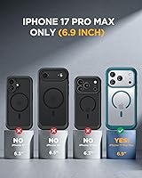 Vista 919 de Miracase Funda magnética para iPhone 14 de 6.1 pulgadas, protector de pantalla de vidrio templado integrado + protector de lente, compatible