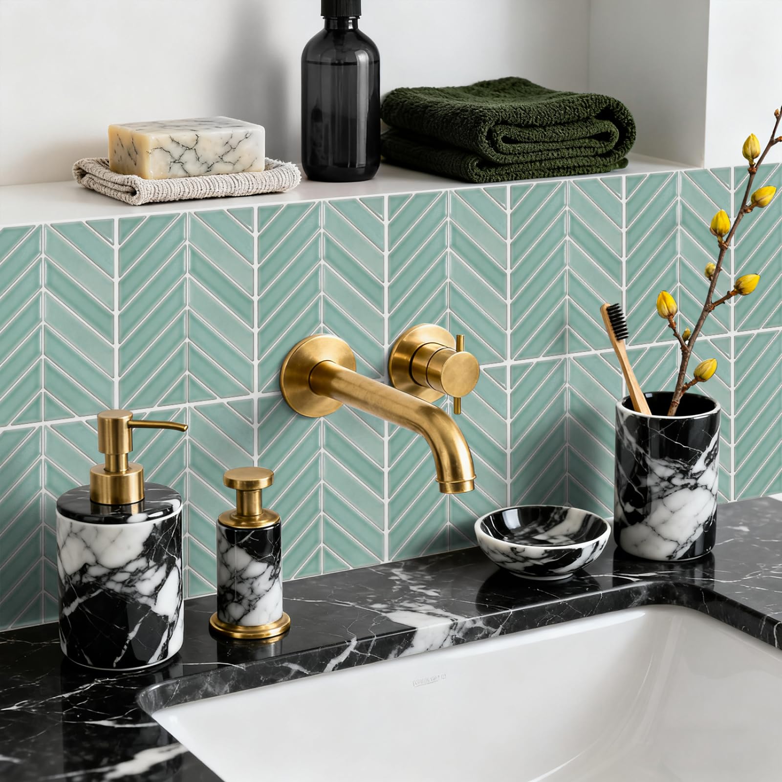 Pavimento Pvc Adesivo Piastrelle Adesive Cucina Bagno Adesivi Murali