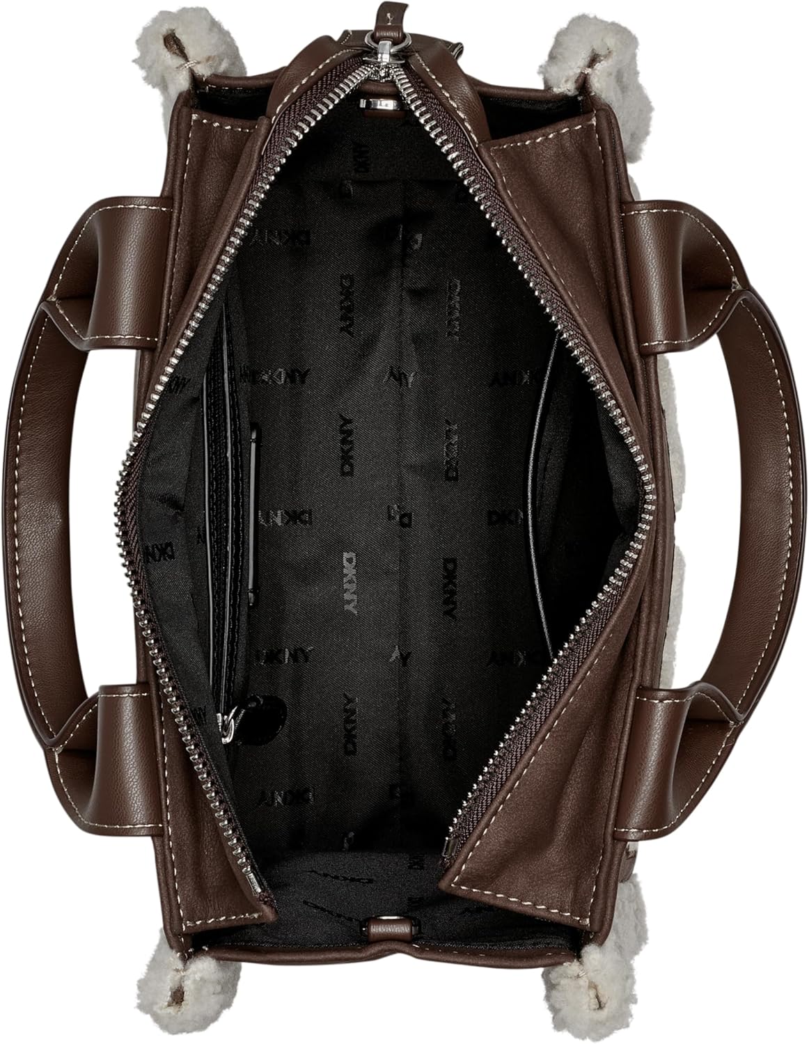 DKNY womens Hadlee Small Fur Tote Bag - Image 4