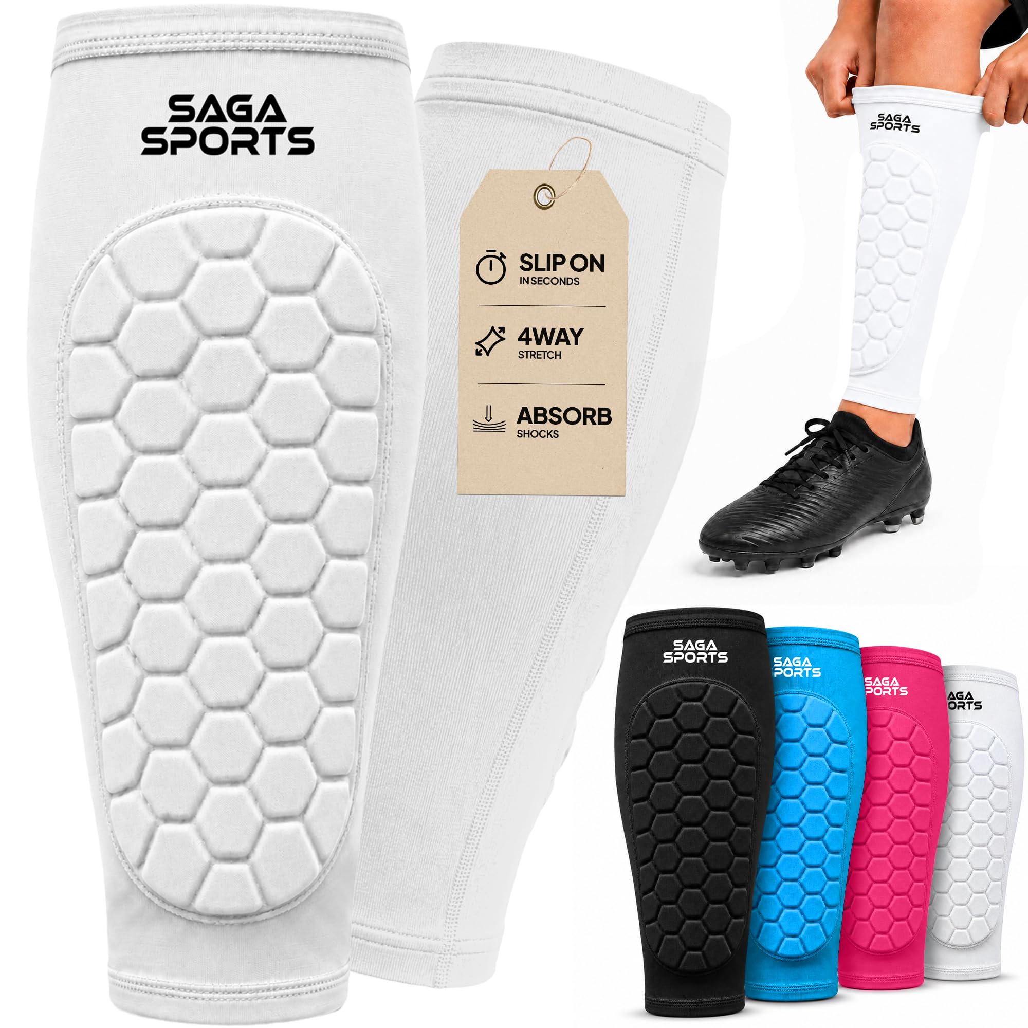 Photo 1 of SAGA SPORTS Kids Shin Guard Sleeves