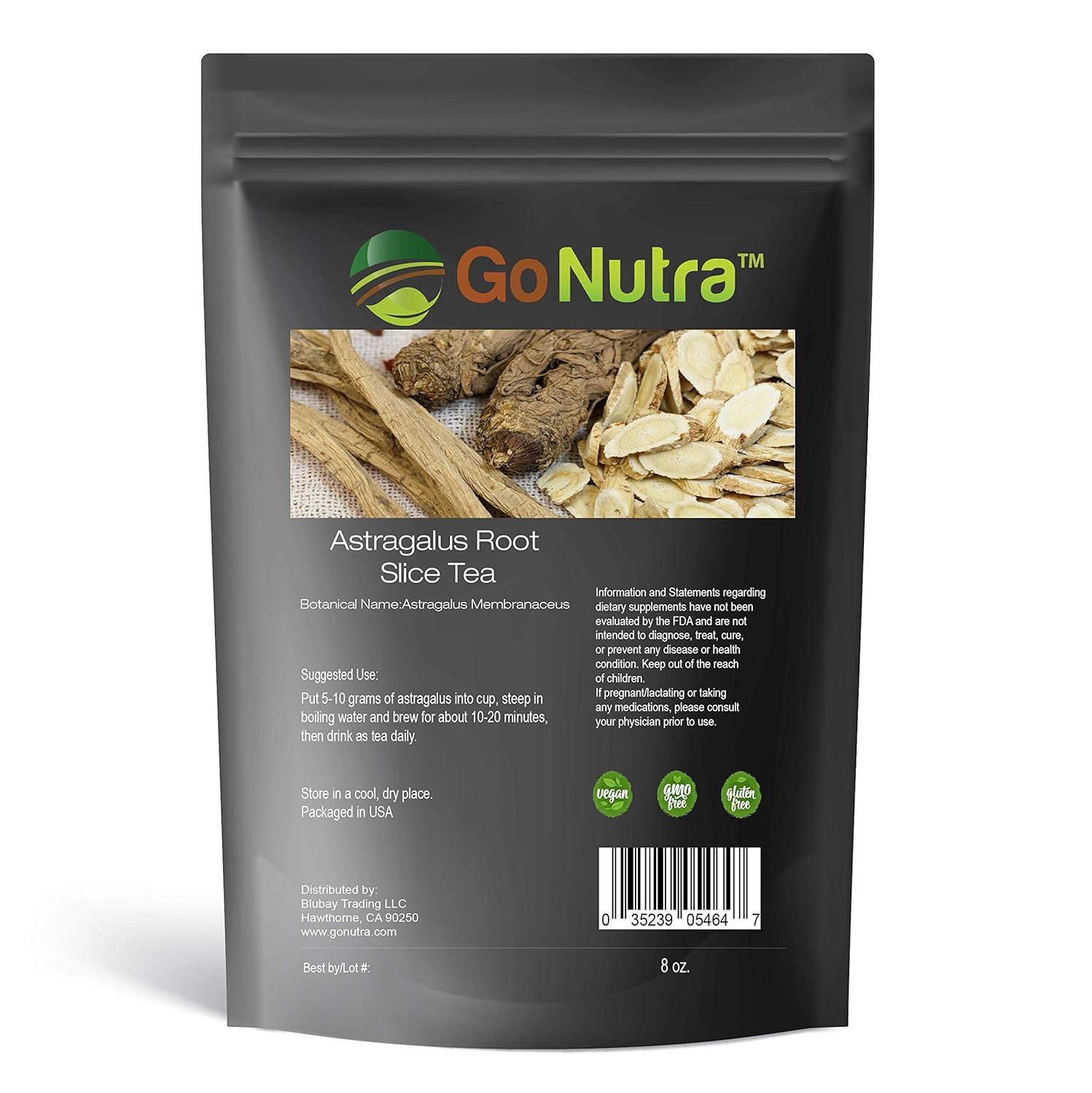 Astragalus Root Slices Tea 8 oz. NonGmo Vegan Healthy Tea