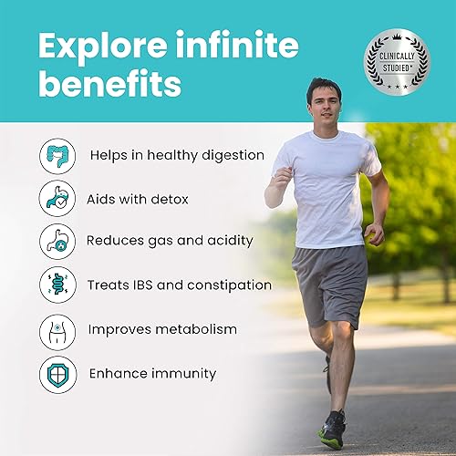 Miniatura 4 de Wellbeing Nutrition Probióticos diarios + prebióticos  Mejora el metabolismo, el alivio de la acidez, la digestión y la salud intestinal  Suplemento