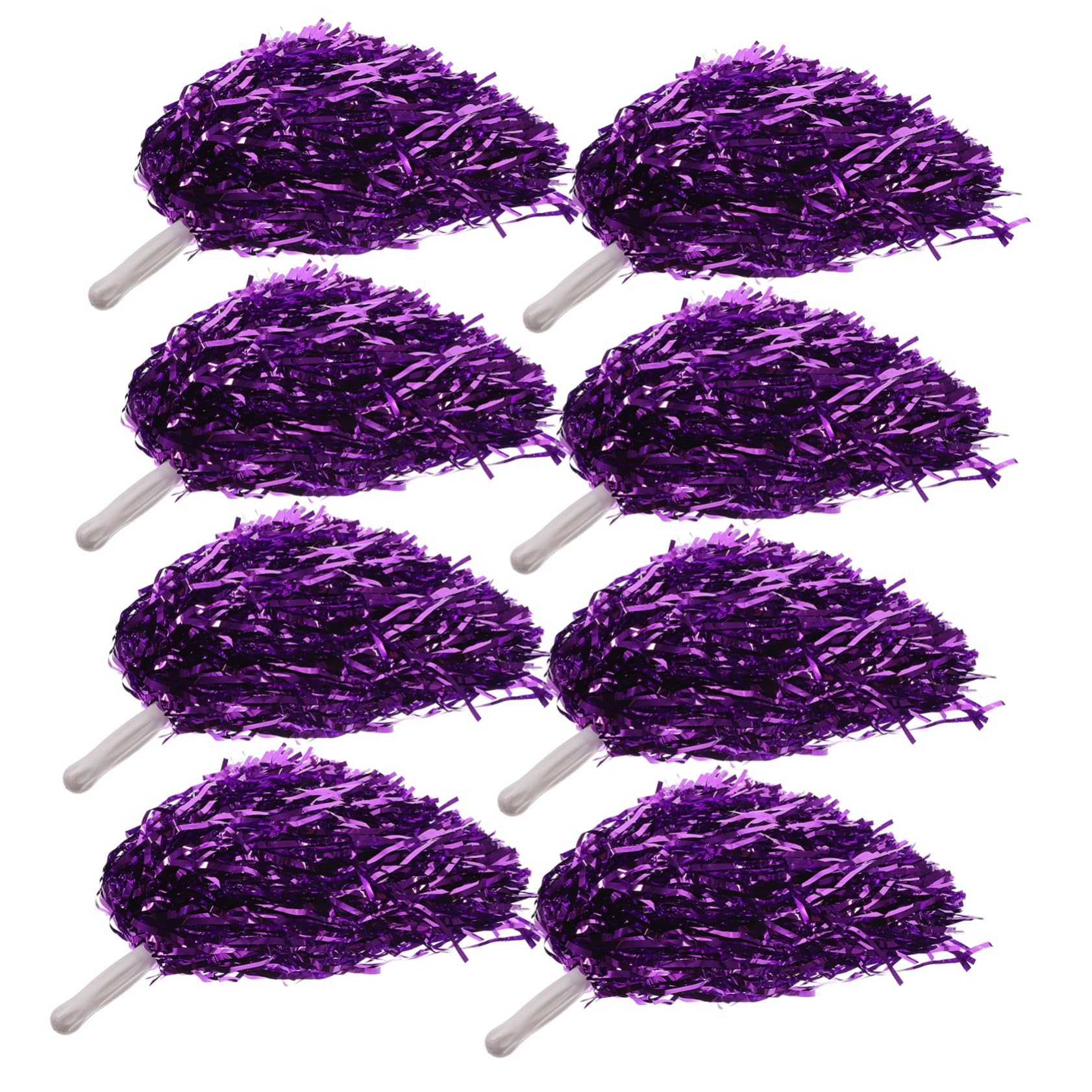 Pompons de Cheerleading 16 Pièces en Pvc pour Sports et Chorégraphie