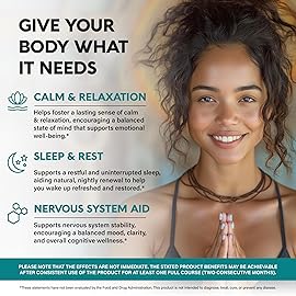 GABA L-Theanine 900 mg - Made in USA - Magnesium | Vitamin B6 - Calm, Sleep, Relaxation & Mood Support - 750 mg Gamma AminoButyric Acid, 150 mg L-Theanine - Non-Habit Forming, Vegan - 120 Capsules