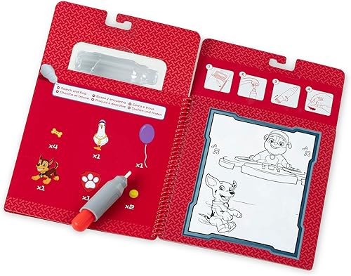Vista 8 de Melissa & Doug PAW Patrol Water Wow! Marshall Water Reveal Travel Book Activity Pad 3+ Regalo para niño o niña