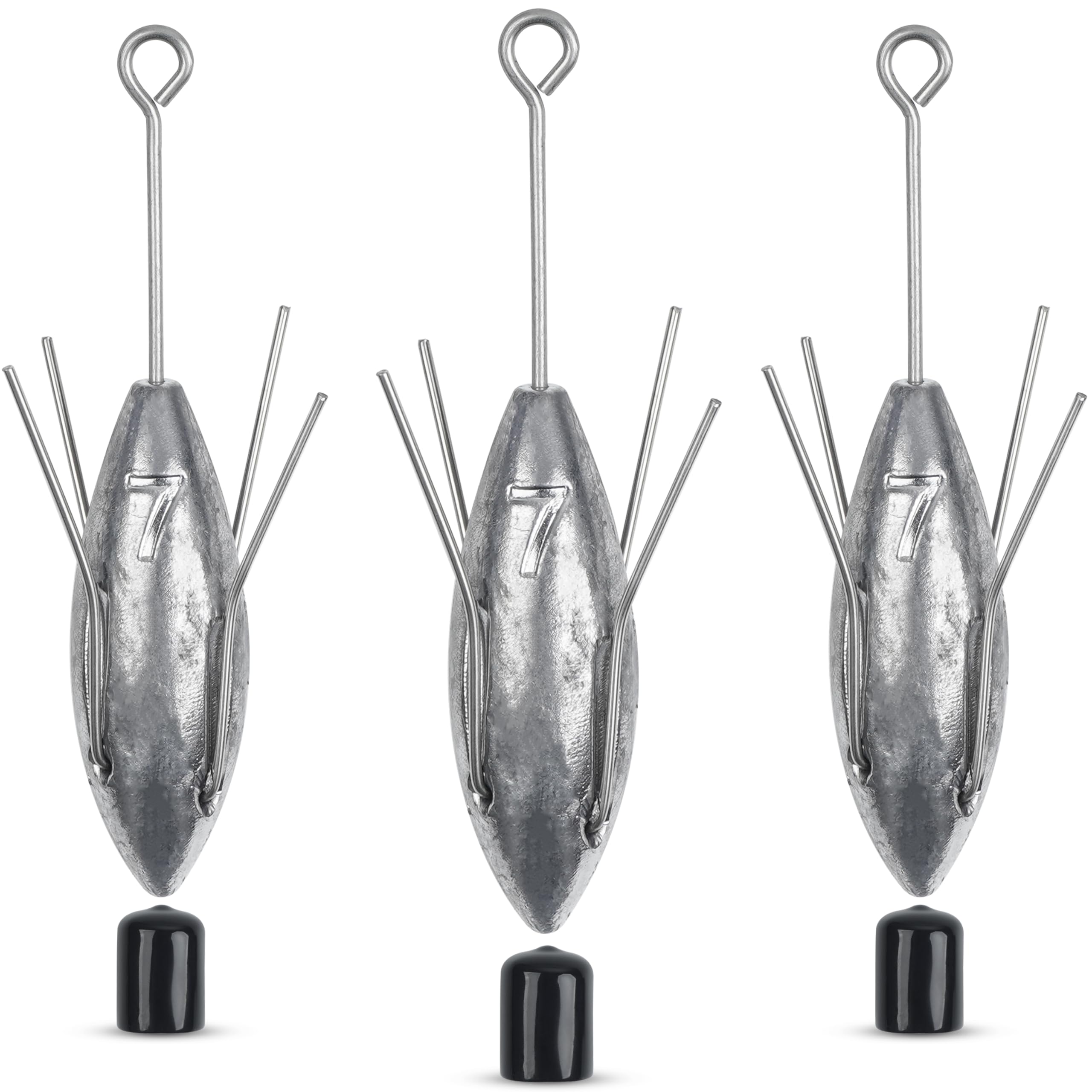 Sputnik Sinkers Surf Fishing Weights,Spider Weights Sinkers Long Tail Saltwater Surf Casting Fishing Sinkers Catfish Weights Tackle for Ocean Sea Sand