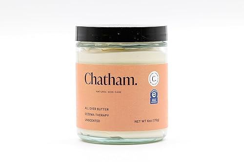 Crema de eccema de mantequilla completa para piel seca, picazón, cara, pies y manos. Confiado por familias y libre de esteroides. Hidrata y suaviza