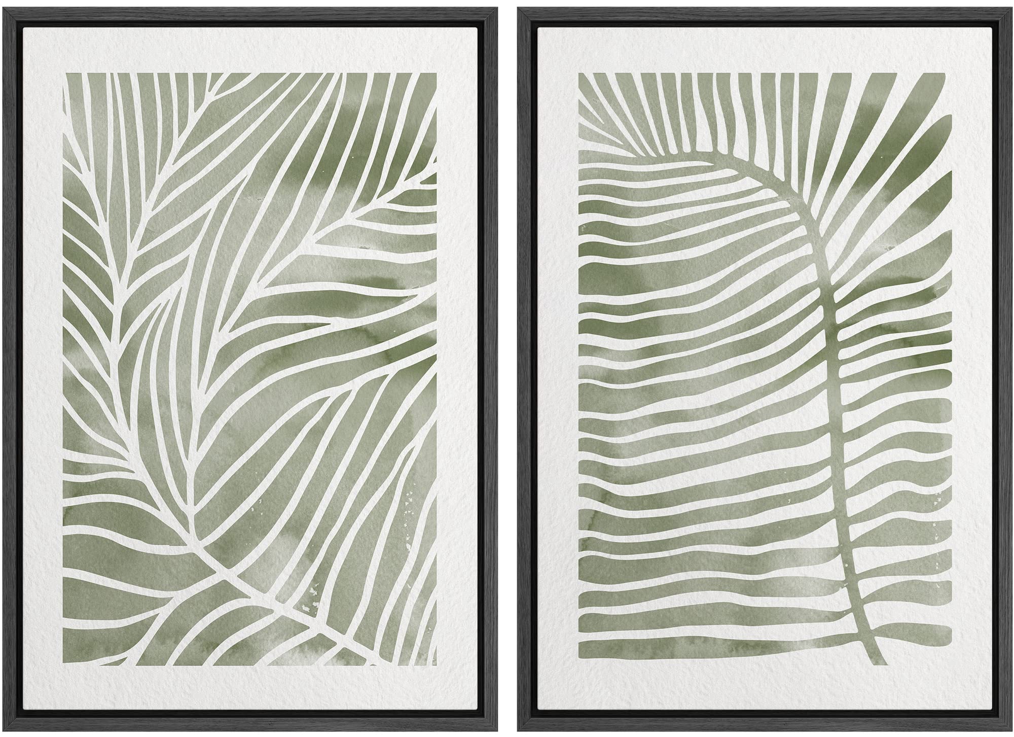 SIGNWIN Framed Canvas Print Wall Art Abstract Wave Pattern Modern Art Minimalist Neutral Decor for Living Room, Bedroom, Office - 16"x24"x2 Natural — view 32