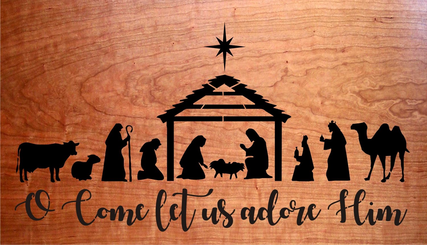 9 Pieces Christmas Nativity Scene Stencils Reusable DIY Painting Stencil For Painting On Wood Canvas Plastic Nativity Scene Paint Stencils For Crafts Fabric Home Décor
