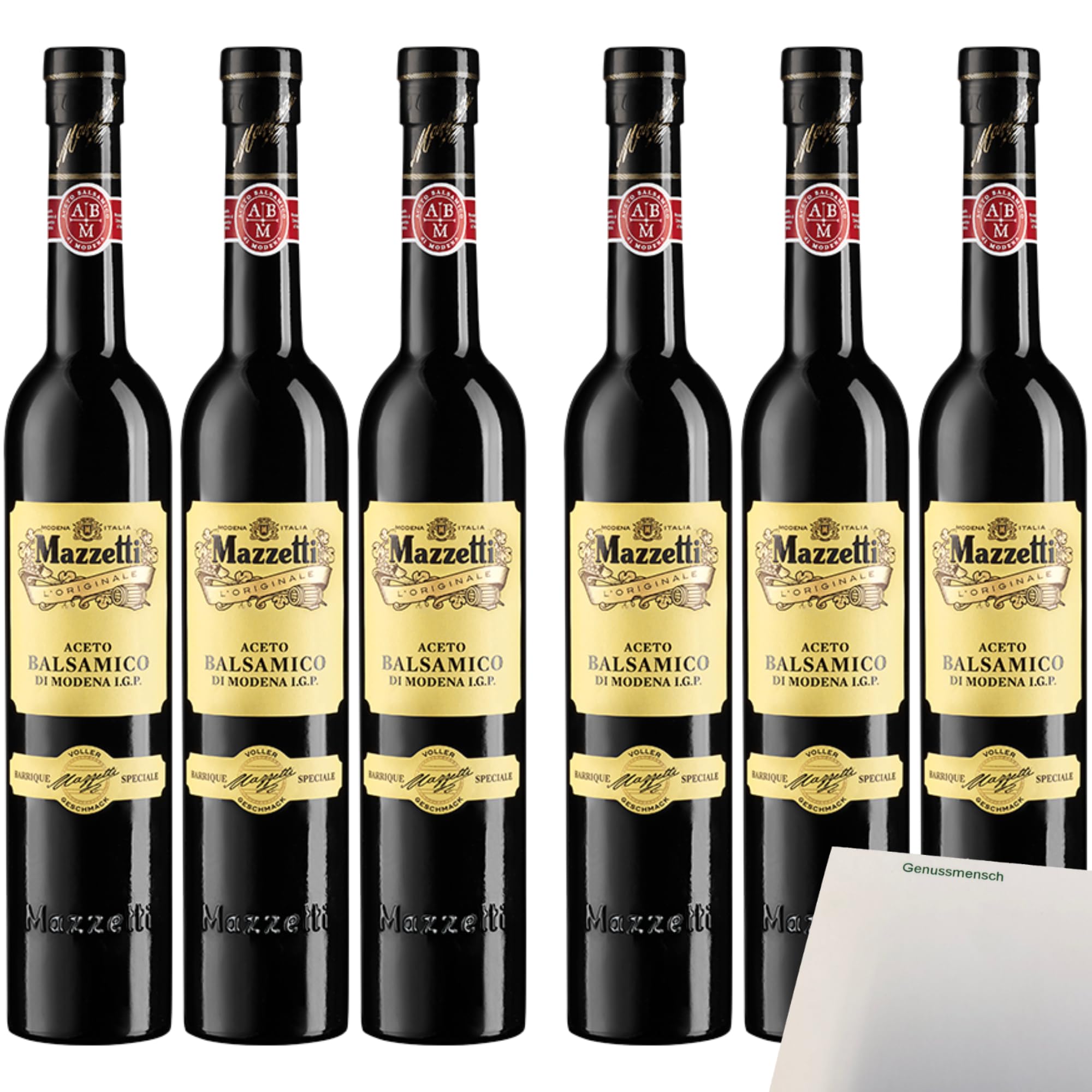 usy Bundle für Mazzetti Aceto Balsamico Di Modena VPE (6x500ml Flasche) + usy Block