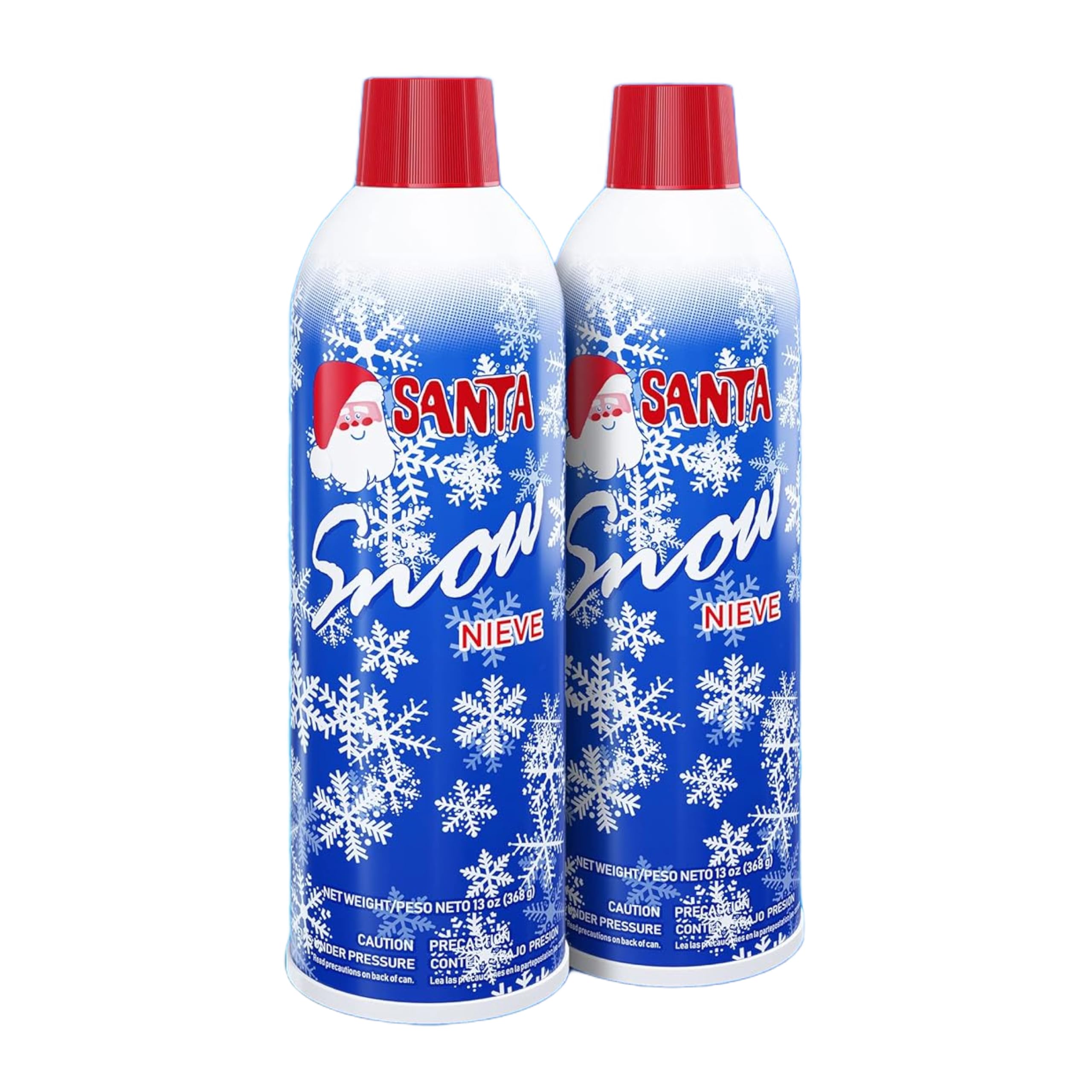 Prextex 2 Pack Fake Snow Spray for Christmas Tree - Quick-Dry Textured Christmas Tree Flocking Spray in 13oz Aerosol Bottles for Decorating and Crafts - Artificial Snow Flock for Windows and Mirrors