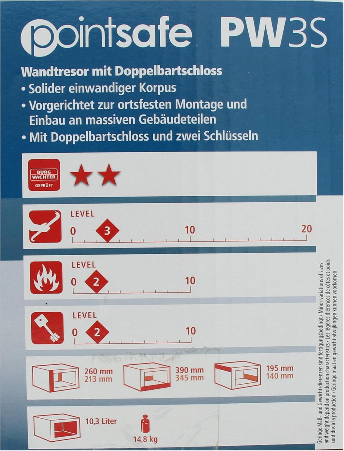 Best Cyber Deals 🔥 Burg-WÄCHTER Point Wall Safe with Double Bit Lock, Pack of 1 Black, PointSafe PW 3 S, Outside: 260x390x195mm (HxBxT) 50% Off Discount Burg-WÄCHTER Point Wall Safe with Double Bit Lock, Pack of 1 Black, PointSafe PW 3 S, Outside: 260x390x195mm (HxBxT)