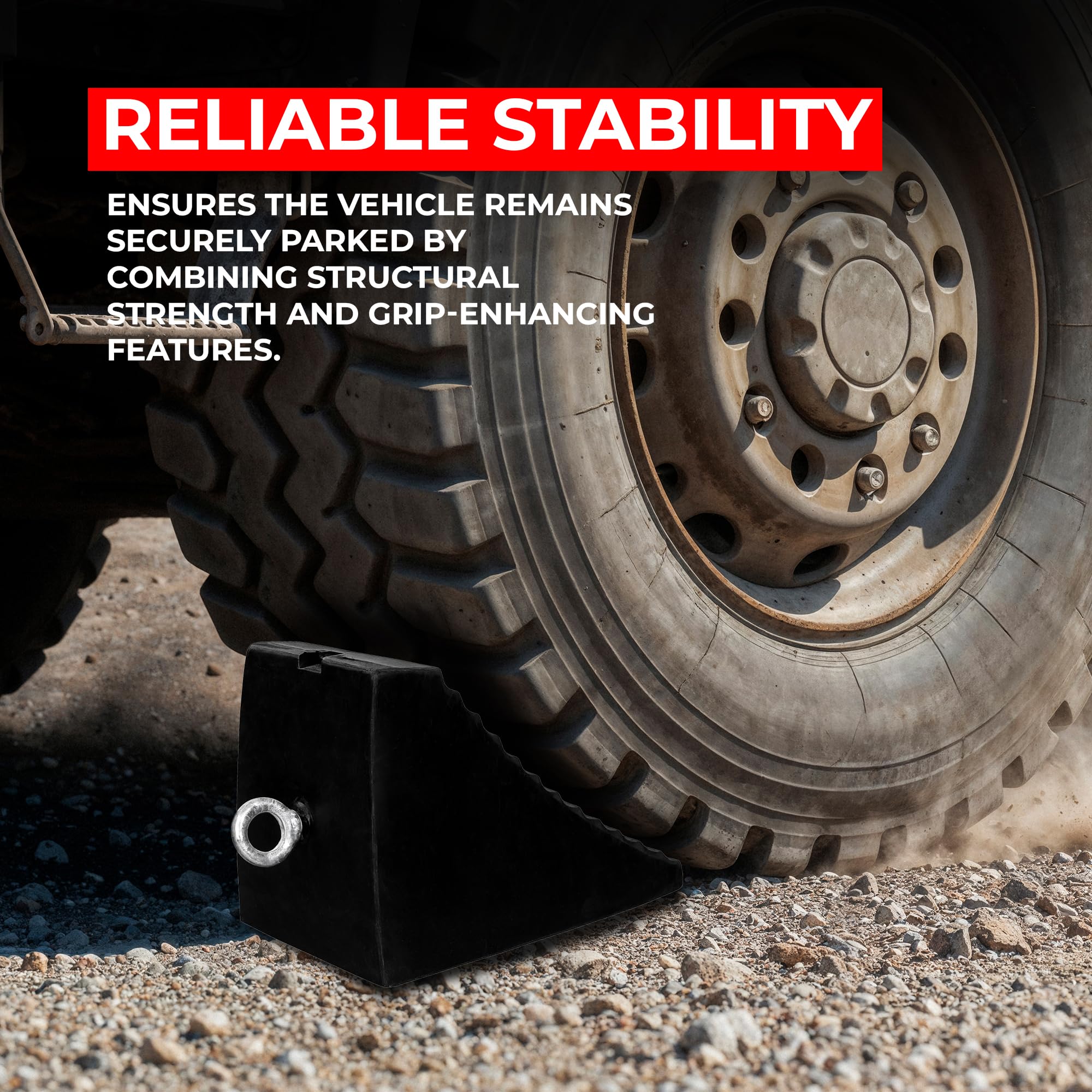 Cale De Roue En Caoutchouc Antidérapant Certified Pour VR De Taille