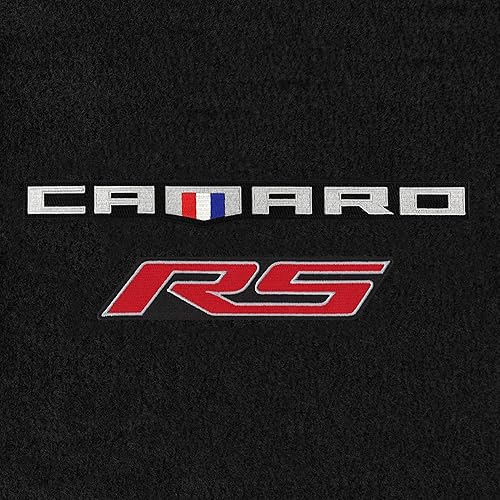 Miniatura 3 de Lloyd Mats Tapetes alfombrados a medida, revestimientos de lujo de primera calidad para Chevy Camaro 2016-ON (carbón, 4 unidades, tricolor RS)