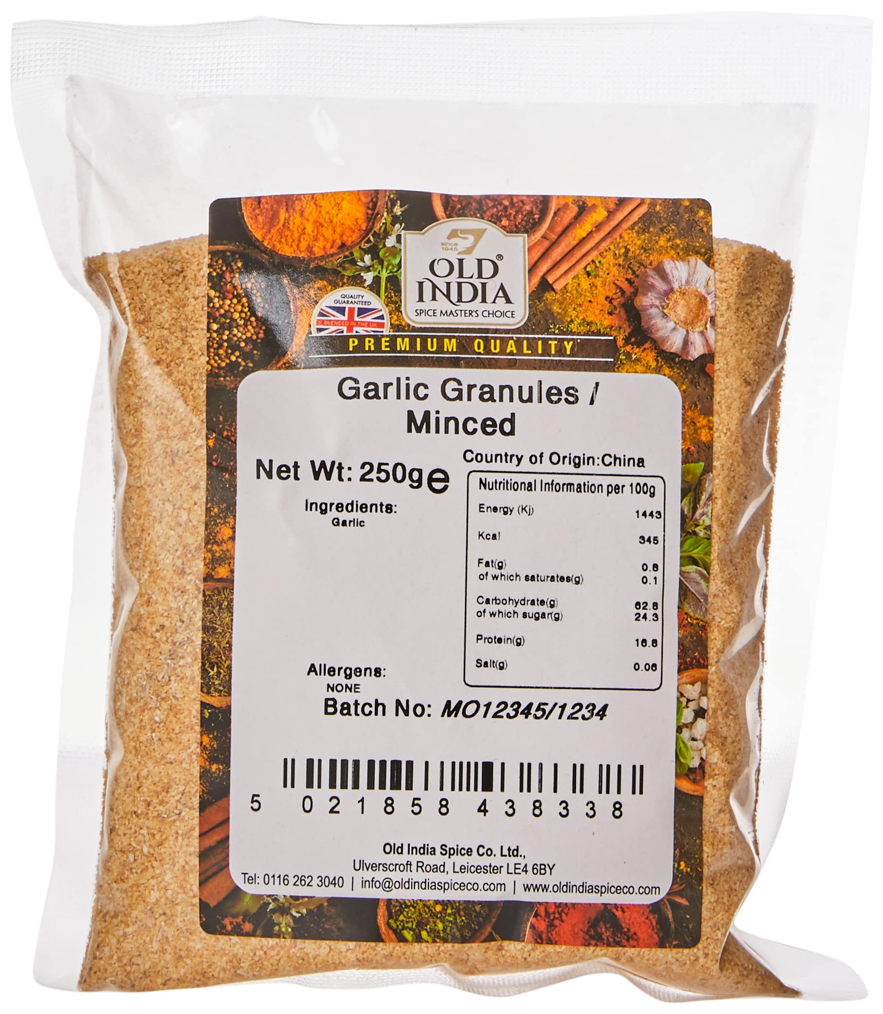 Old India Garlic Granules / Minced 250g