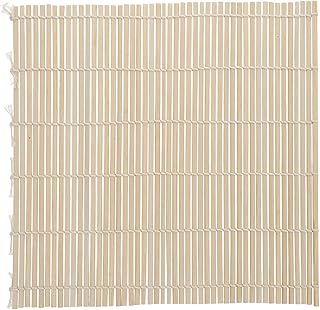 Hemoton Bamboo Sushi Roller Mat 11 Inch Non-Stick Sushi Rolling Pad for Homemade Maki Rolls Easy to Clean Making Tool