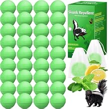 36 Pack Natural Peppermint Oil Raccoon Repellent Outdoor, Skunk Repellent for Yard Attic Garden House Shed Indoor Outdoor, | Long-Lasting Protection | Pet and Human Safe