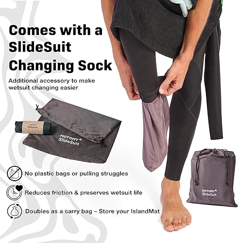 Miniatura 7 de IslandMat Wetsuit Changing Mat Compact 2-in-1 Wetsuit Bag with Waterproof 5000X Tech Keep You & Surfing Accessories Clean Keep Your Car Clean & Dry