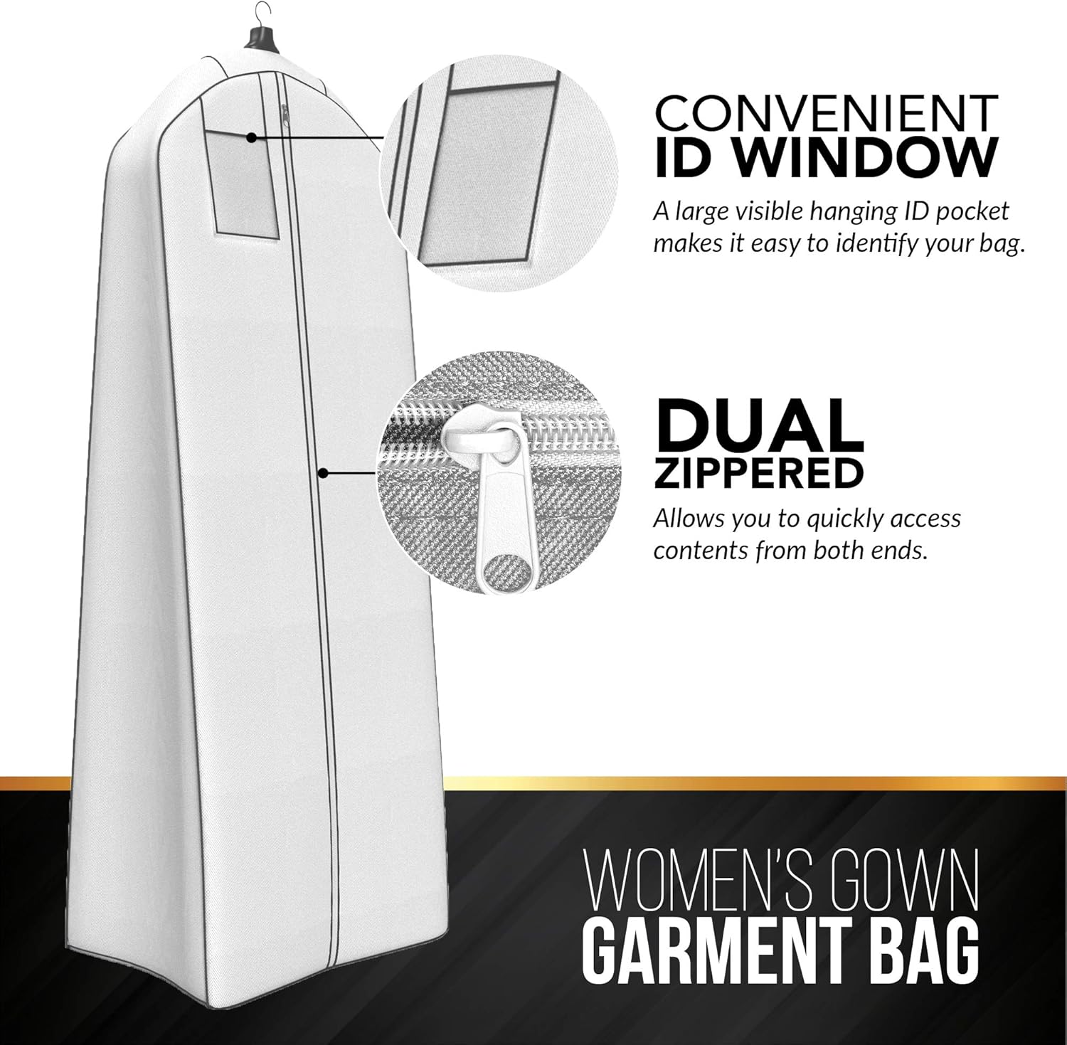 review Wedding Dress Bag – Large Garment Bag For Long Gowns -72