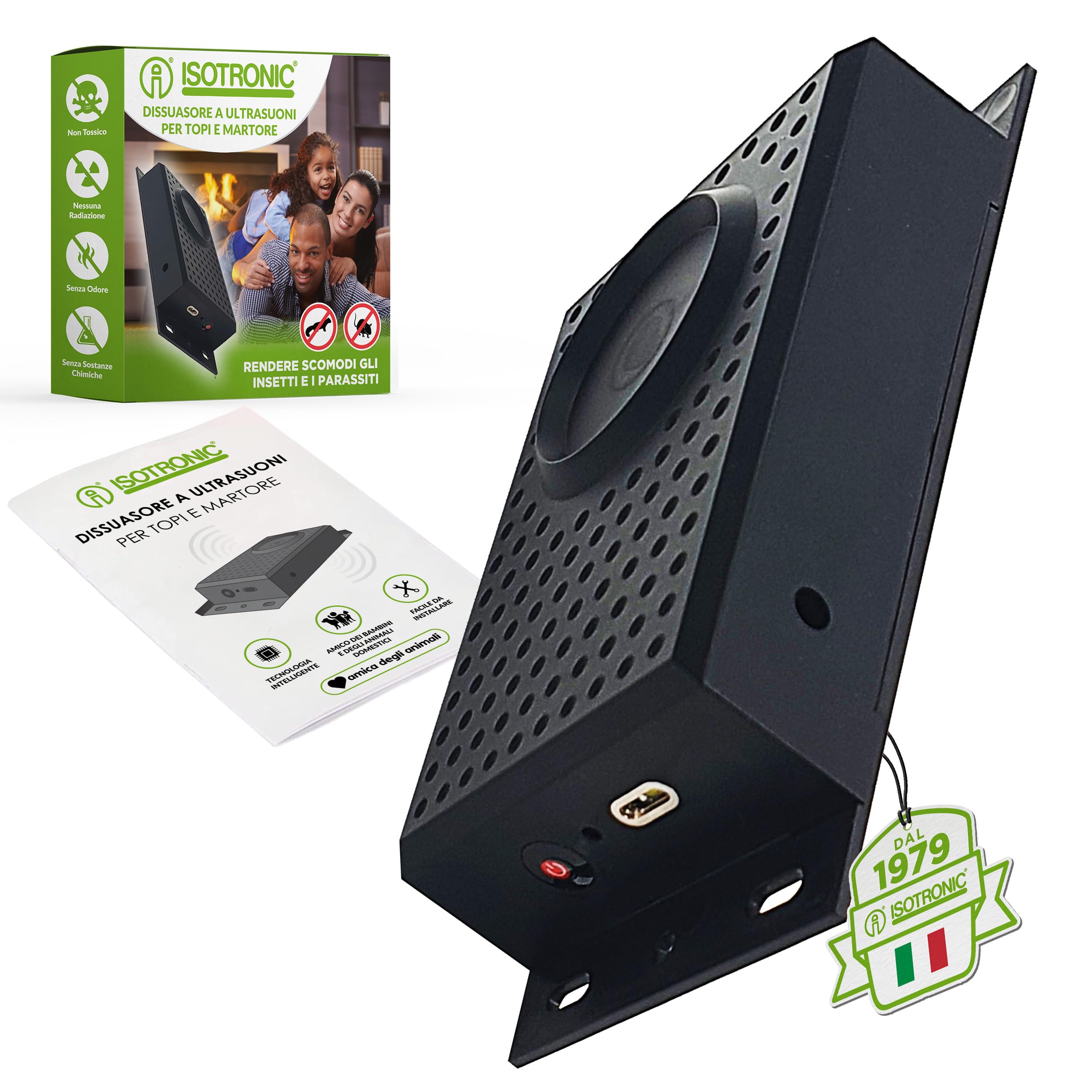 DISSUASORE ULTRASUONI TOPI CON INSETTI MONO MQ - Foto 7