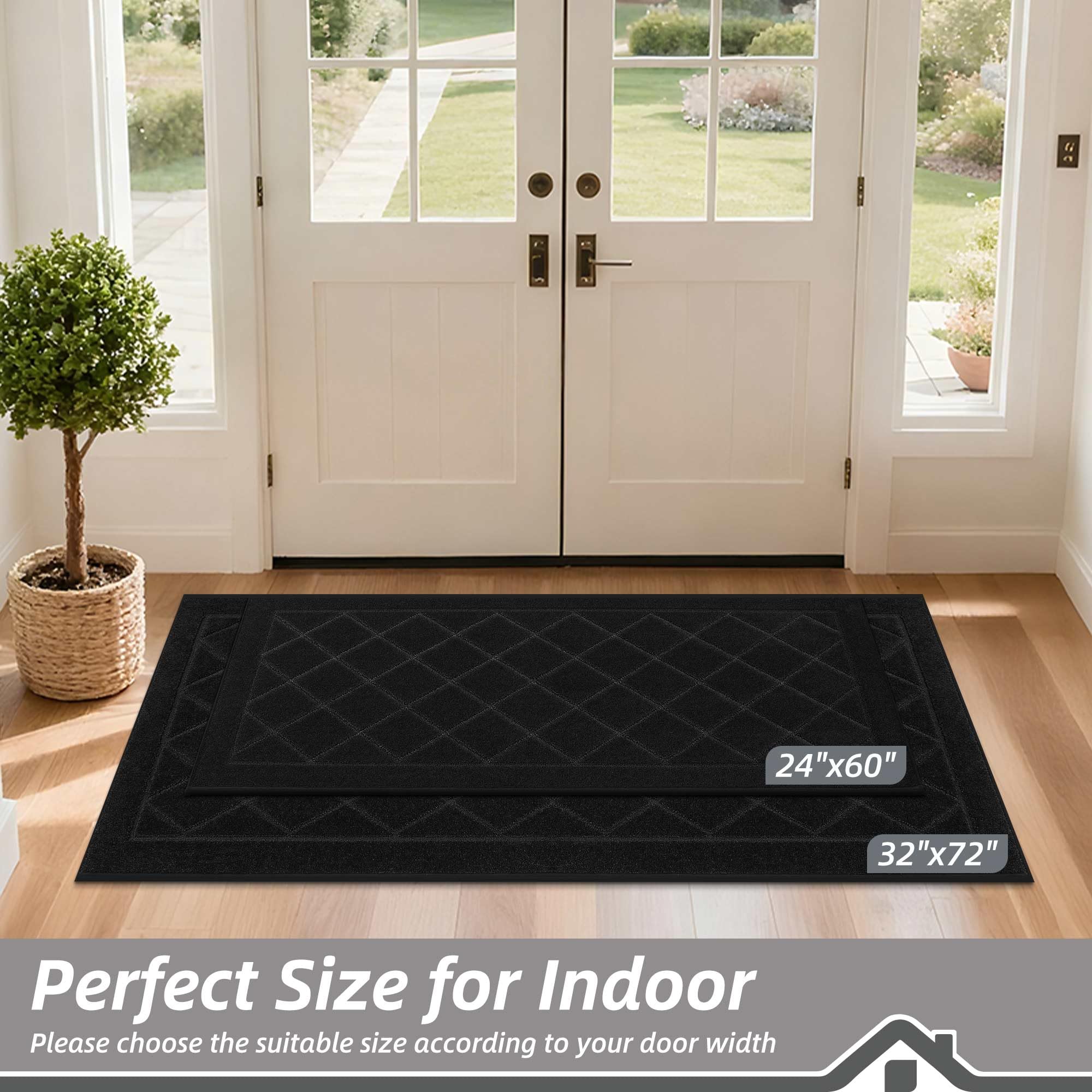 Amazon.com: BEQHAUSE Dirt Trapper Door Mat 24