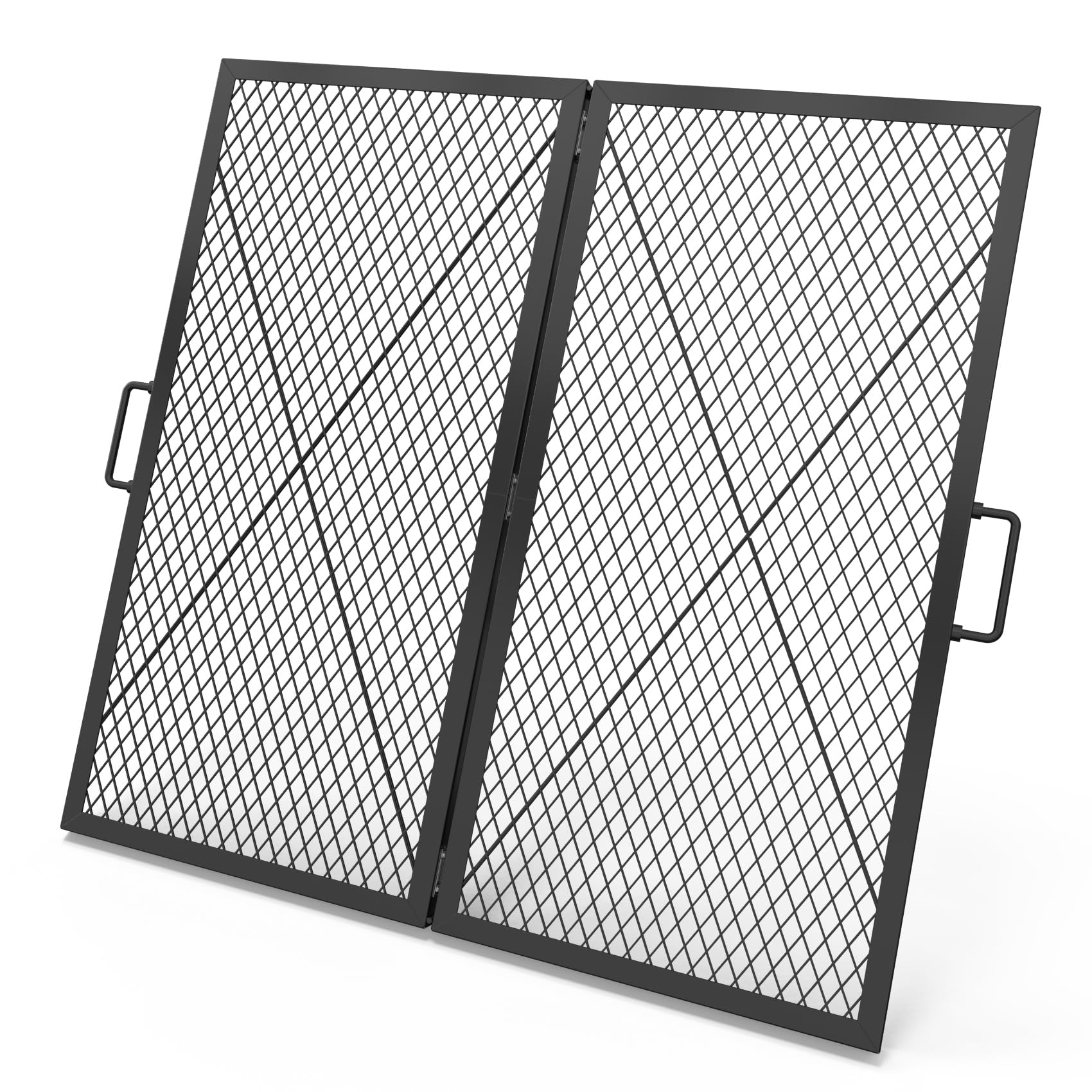 Camping Gear Only Fire Foldable X-Marks Fire Pit Cooking Grate, Outdoor Square  Campfire Grill Grate With Handles, Portable Camping Cookware For Outside  Party,30 Inch Grille Pour Feu De Camp, image size:1700x1700