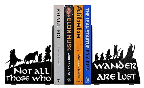 Miniatura 5 de HeavenlyKraft Sujetalibros decorativos para estantes sujetalibros decorativos de metal extremo de libro antideslizante tapón de libro para