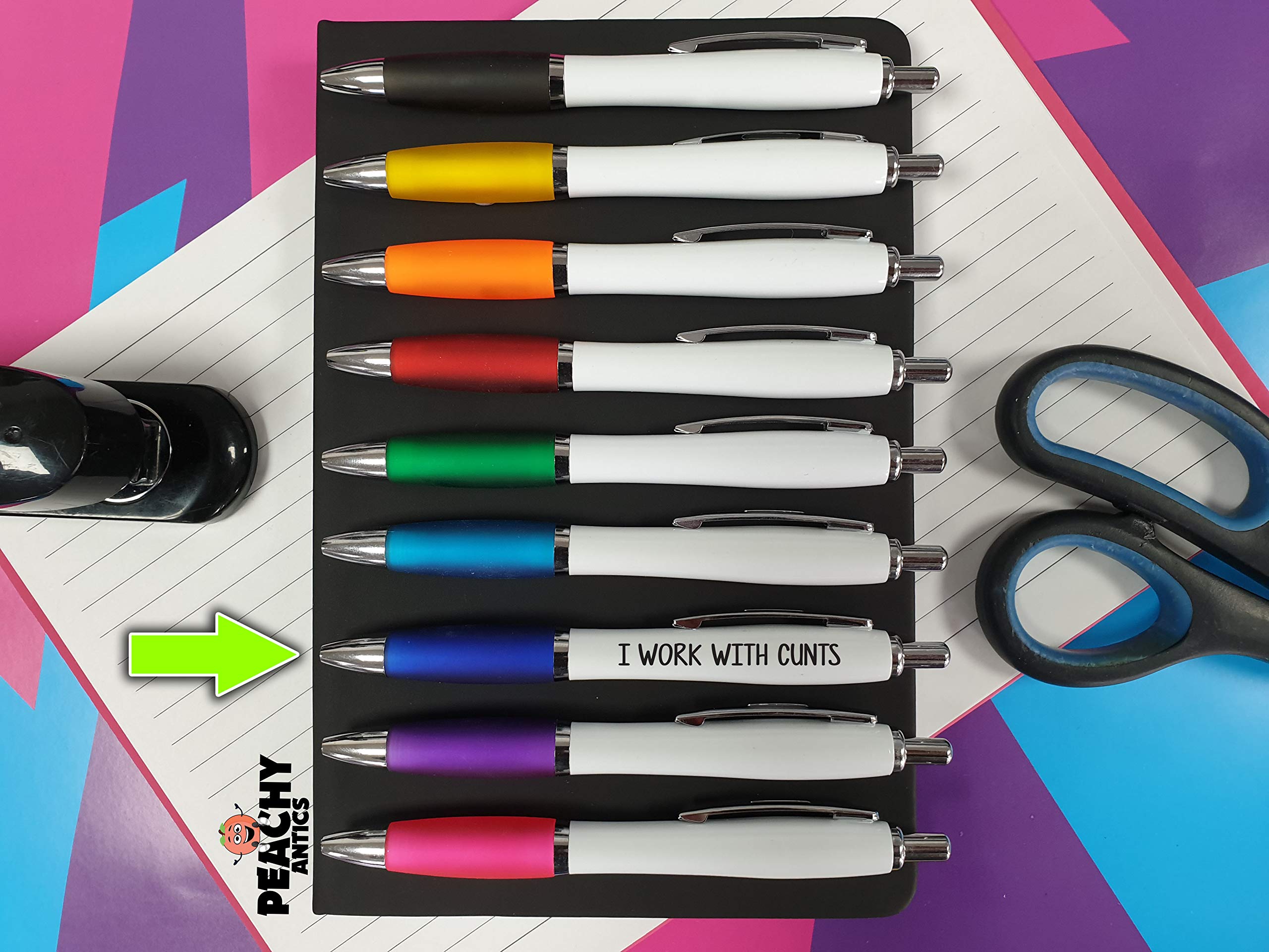 5x Rude Pens For Adults Ballpoint Novelty Stationery Funny Work Profanity P2 EBa