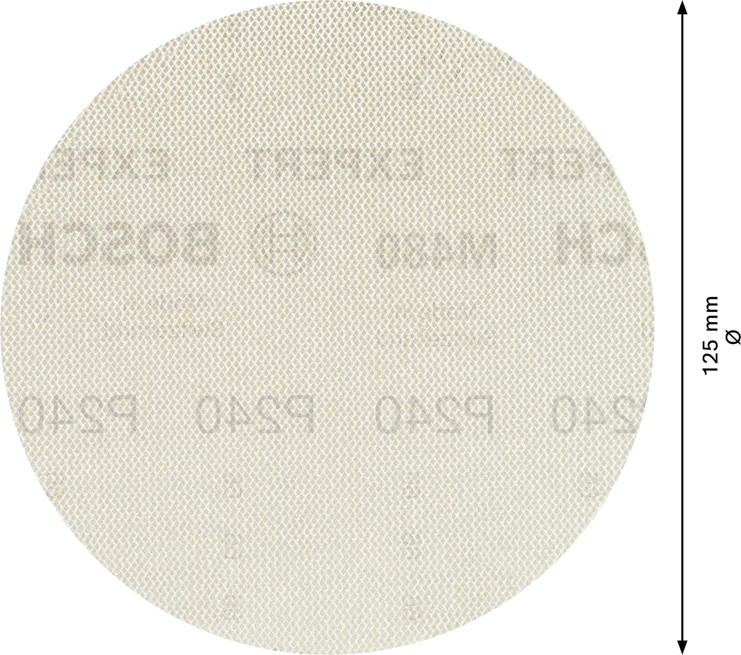 Bosch EXPERT M480 Lot de 5 mailles abrasives 225 mm G 240