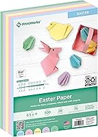 Vista 1 de PrintWorks - Papel de Pascua de 8.5 x 11 pulgadas, 300 hojas, 5 colores pastel surtidos, 30% reciclado, ideal para proyectos escolares