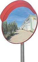 SNS SAFETY LTD Specchio Convesso di Sicurezza da Traffico, Elimina Angoli Ciechi Interni ed Esterni, per Strade, Magazzini, Garage e Negozi. (Diametro 60 cm, Staffe di Fissaggio Tubi 60 mm)