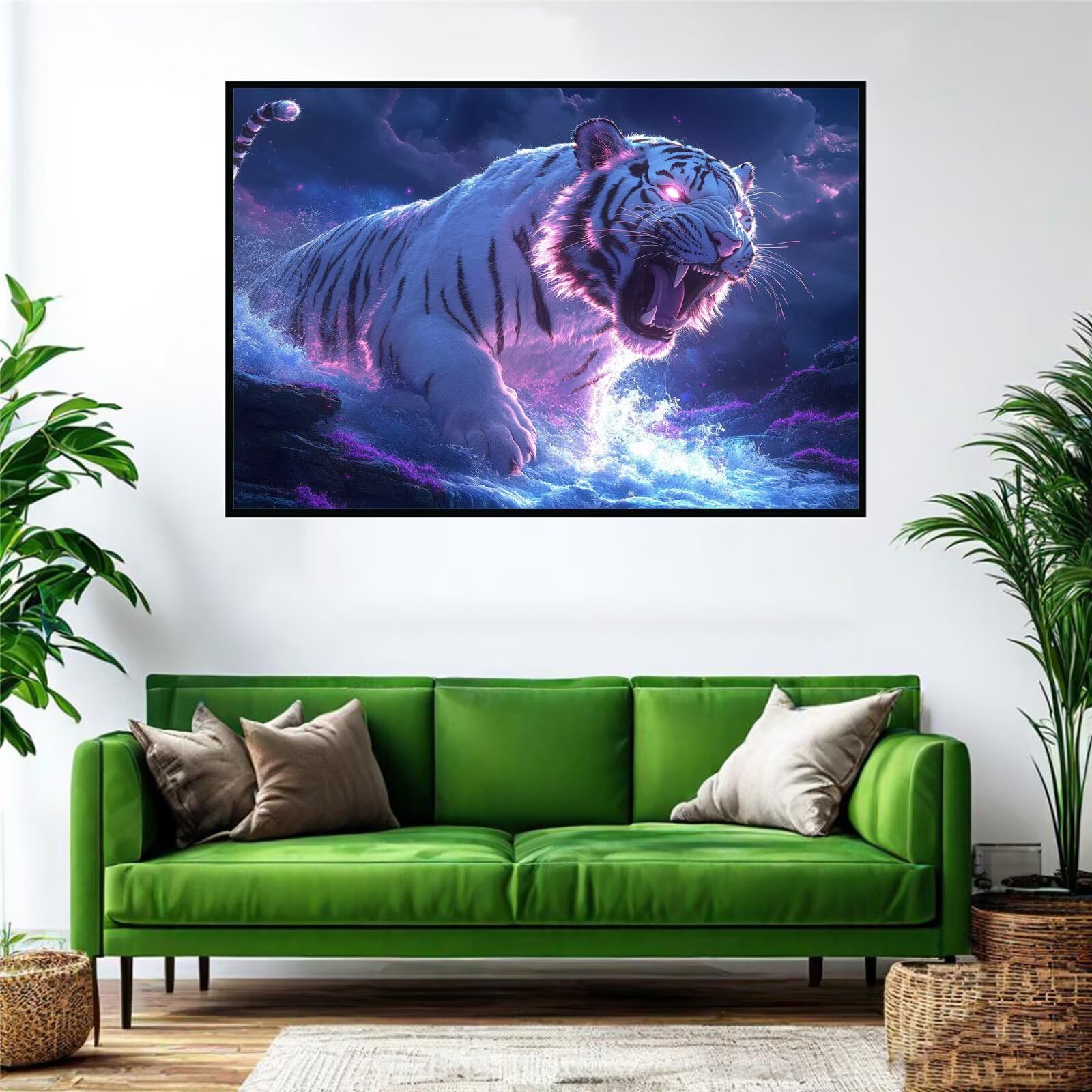 Puzzle 2000 Teile Erwachsene Tiger 100x70cm,2000pcs Klassische Puzzles Tier Anspruchsvoll Jigsaw Spielzeug Puzzlespiel Lernspiel Impossible Holzpuzzle Geeignet für alle Altersgruppen Geschenk P-870