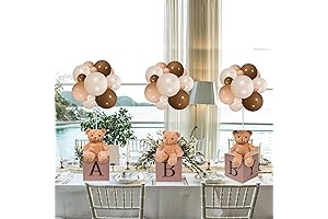 3 Sets Jungle Animal Decoration for Baby Shower, Decoración centros de mesa...