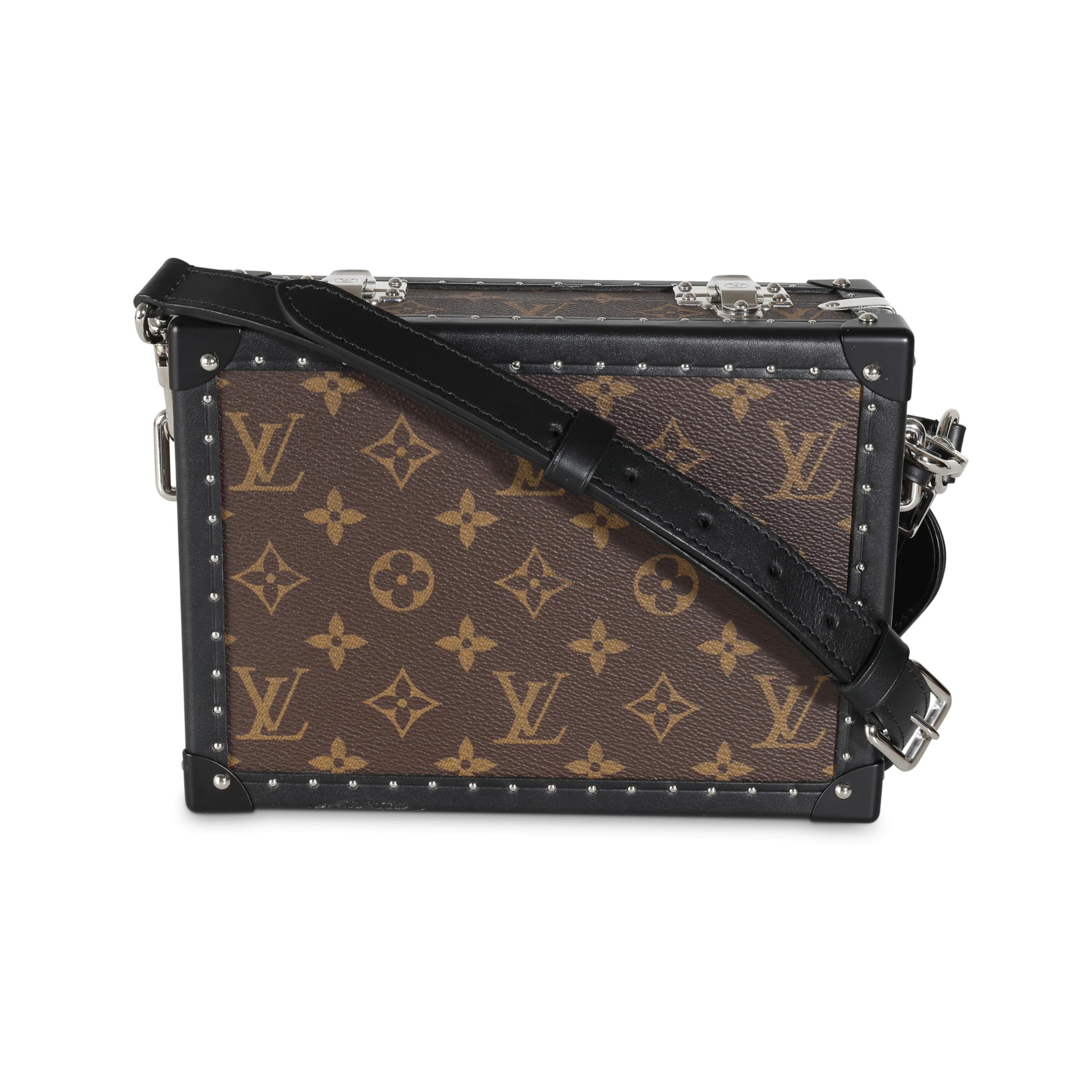 Louis Vuitton, Pre-Loved Monogram Macassar Canvas Clutch Box Trunk