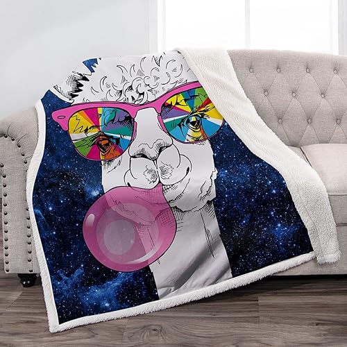 Miniatura 7 de Jekeno Manta abstracta de sherpa negra con notas musicales de piano, suave y cálida, ligera y duradera, acogedora para amantes de la música, regalo