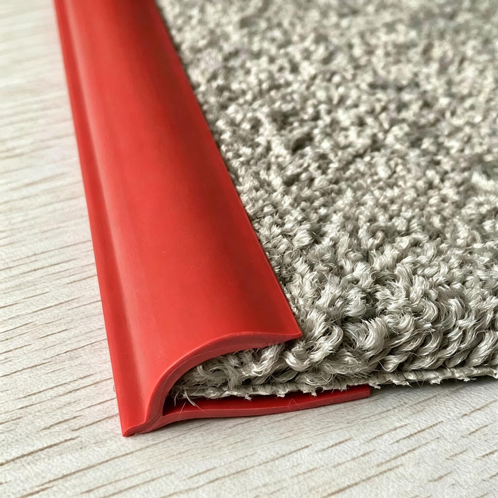 Barre de Seuil Bande de Finition Autocollante en PVC Souple pour Moquette