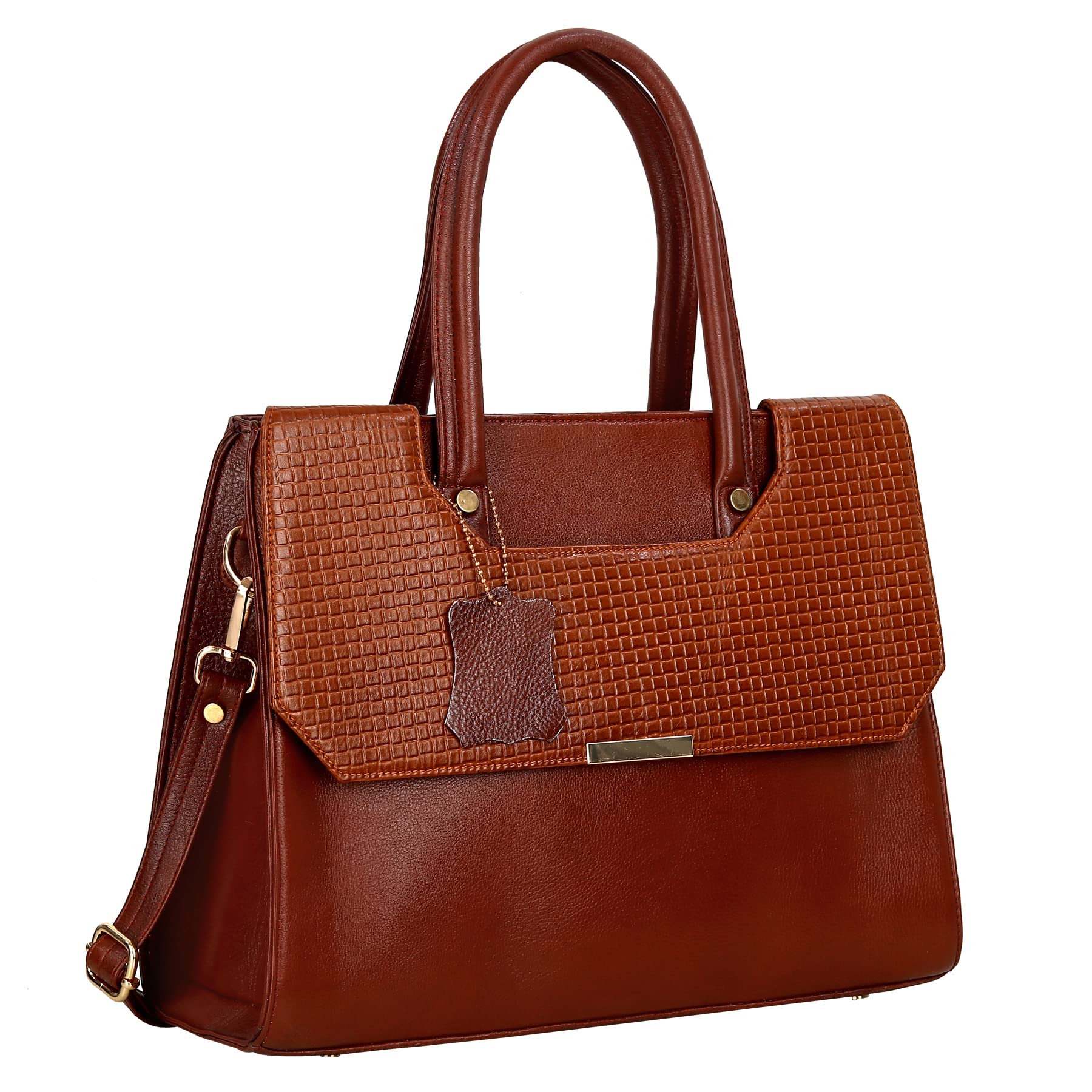 HYATT Leather Accessories Full Grain Natural Leather Top Handle Satchel Handbags & Shoulder Bags For Women Office Stylish Latest Branded Design Dimension - L-12.7 X H-10 X W- 4.7 Inch - Black (B09MD8GBHW) Amazon Price History, Amazon Price Tracker