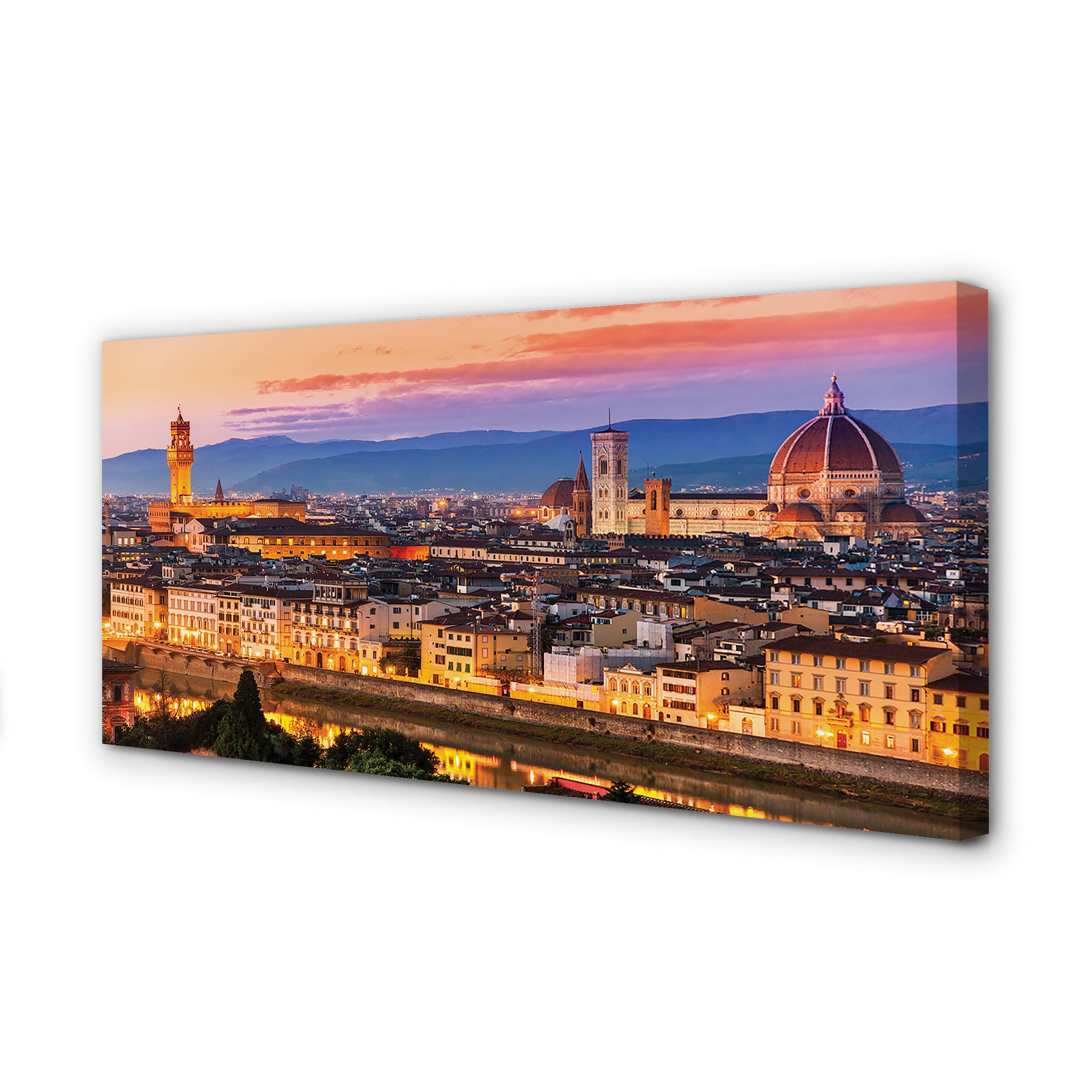 Tableau sur toile grand format 140x70cm pour habiller un grand mur blanc vide